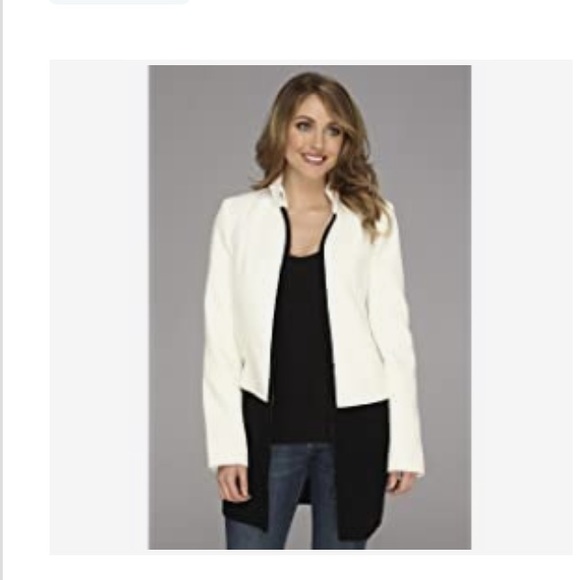 NWT knee length two tone white/top black/bottom - Picture 9 of 9